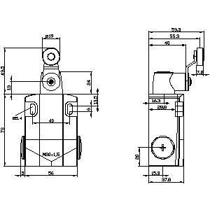 Metalen deel-draai actuator Wide Position Switch 3SE5122-0CH01 voor industriële automatisering