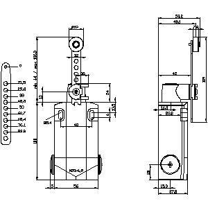 3SE5162-0CH60-1AJ0 Metalen deel-draai hefboom positie schakelaar XL voor industriële automatisering