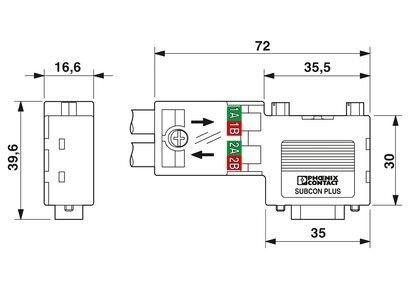 Phoenix Contact SUBCON-PLUS-PROFIB/90/SC Automatiseringsonderdelen voor een soepele werking