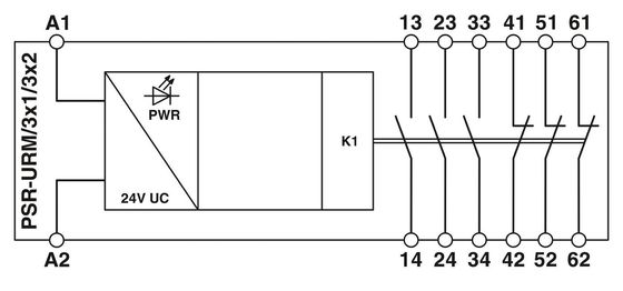 PROTECTIVE koppelrelais PSR-SPP-24UC/URM/3X1/3X2 met 22,5*114,5*99 mm Grootte en ontwerp