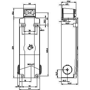 Metalen positieschakelaar voor de voorste hulpafgifte M20 X 1 5 actuatorkop 3SE5312-0SD11