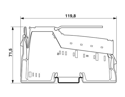 IP20 Beschermingsniveau 2985631 IB IL 24 PSDO 8-PAC-beveiligingsmodule