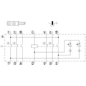 Plastic Position Switch M20 X 1 5 Ye/gr FKV Hulpverlaat Aan de voorzijde 3SE53221SD21