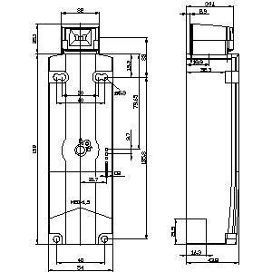 Plastic Position Switch M20 X 1 5 Ye/gr FKV Hulpverlaat Aan de voorzijde 3SE53221SD21