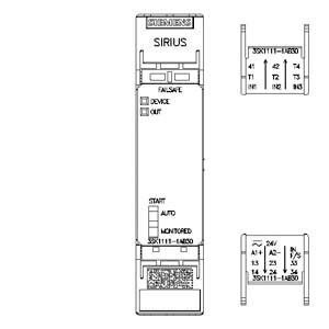 PLC 3SK1111-1AB30 Veiligheidsrelais 3SK1 Basis-eenheid Standaard relais-uitgangen Schroefterminal