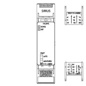 3SK1 Basis-eenheid Standaard relais-uitgangen Veerbeladen terminal 3SK1111-2AB30 Veiligheidsrelais