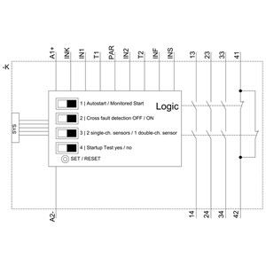 3SK1 Basis-eenheid Geavanceerde schroefterminal 3SK1121-1AB40 Veiligheidsrelais met relie-uitgangen