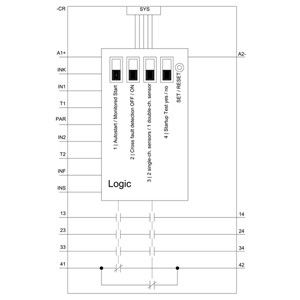 3SK1 Basis-eenheid Geavanceerde schroefterminal 3SK1121-1AB40 Veiligheidsrelais met relie-uitgangen