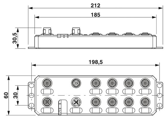AXL E PB DI16 M12 6P Digitale module IP65/IP67 Beschermingsniveau voor ruwe omgevingen