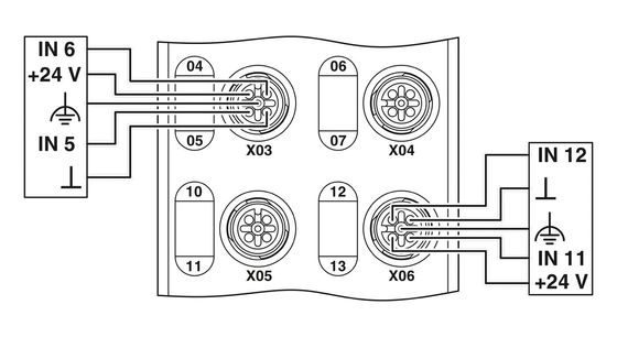 IP65/IP67 Beschermingsniveau 2701510 AXL E PN DI16 M12 6P Phoenix Contact Digitale Module