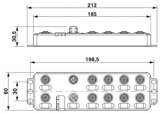 Beschermingsniveau IP65/67 2701513 AXL E PN IOL8 DI4 M12 6P Phoenix Contact Communicatiemodule