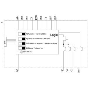 3SK1122-1AB40 Veiligheidsrelais met halfgeleideruitgangen schroefterminal 24V DC Advanced