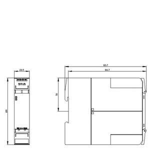 4RO Uitvoerverlengings- en schroefterminal 3SK1211-1BW20 Veiligheidsrelais voor AC/DC 110-240V