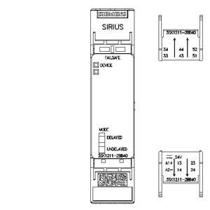 PLC 3SK1211-2BB40 Veiligheidsrelais 3SK1 4RO Uitgangsverlenging Veerbeladen Terminal DC 24V