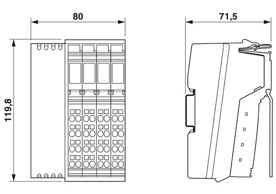Phoenix Contact Bus Coupler IL MOD BK DI8 DO4-PAC met geavanceerde buscommunicatie
