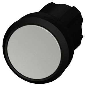 Witte kunststof 3SU1000-0AB60-0AA0 SIRIUS ACT-knop met platte knop