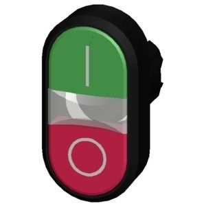 3SU1000-3AB42-0AK0 SIRIUS ACT Twin Push Button Plastic Unlited Flush Momenteel Groen/Rood