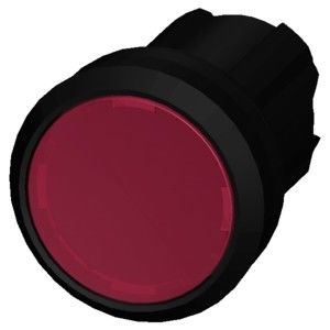 Verlicht rood plat knop 3SU1001-0AB20-0AA0 SIRIUS ACT Pushbutton Plastic materiaal