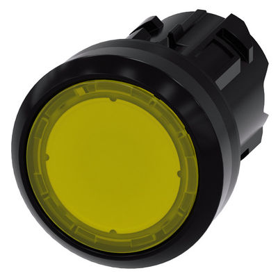 3SU1001-0AB30-0AA0 SIRIUS ACT drukknop in geel plastic met verlicht platte knop