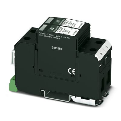 240 V wisselstroom L-PE / N-PE-overspanningsbeschermer voor 2 polen VAL-MS-EE-T2-2 0-385-FM Duurzaam ontwerp