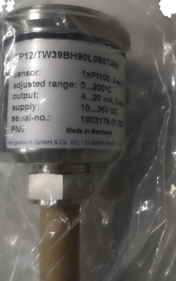TP12/TW39BH90L060T460 Hengesbach Schroefinstandsthermometer Aanpasbare opties
