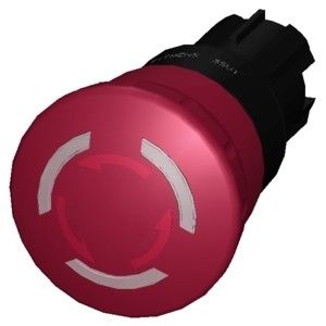 Push Trigger Action SIRIUS ACT 3SU1001-1HB20-0AA0 Champignon Push Button Plastic Lighted
