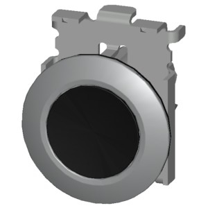 PLC 3SU1060-0JA10-0AA0 Metalen mat Onverlicht platte knop en bezel ingebouwde montage Zwarte SIRIUS ACT-knop