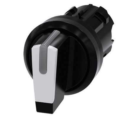 3SU1002-2BL60-0AA0 Plastic short handle 3-position selector switch voor de SIRIUS ACT PLC