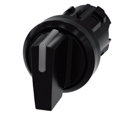 SIRIUS ACT Selector Schakelaar 3 Posities Plastic Short Handle 3SU1002-2BM10-0AA0 Zwart