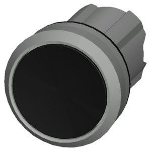 PLC 3SU1050-0AB10-0AA0 Metalen glanzende, niet-verlicht platte knop Zwarte SIRIUS ACT-knop