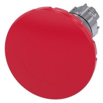 Metalen glanzende ontstoken noodstop drukknop actie met PLC 3SU1050-1JB20-0AA0