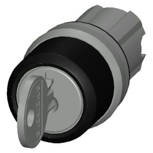 3SU1050-4BM01-0AA0 RONIS Metal Shiny Sleutel Schakelaar met 3 posities en 2x45 SIRIUS ACT