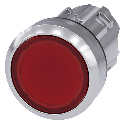 Duurzame 3SU1051-0AB30-0AA0 metalen glanzende verlichting platte knop voor industriële toepassingen