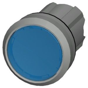 PLC 3SU1051-0AB50-0AA0 Metalen glanzend verlicht plat knop Blauw SIRIUS ACT knop