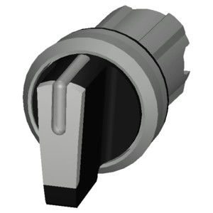 Metalen glanzend kort handvat 3 posities witte selector schakelaar 3SU1052-2BL60-0AA0 SIRIUS ACT