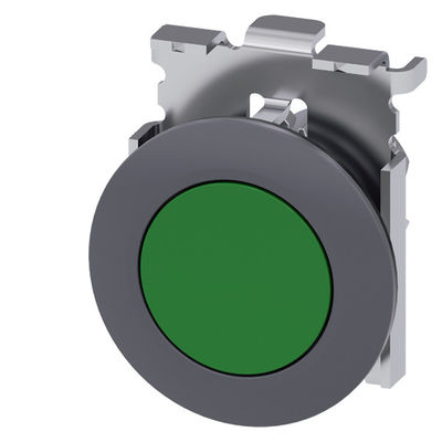 Groene metalen mat PLC 3SU1060-0JB40-0AA0 SIRIUS ACT-knop met ingebouwde montage