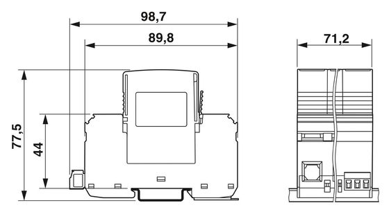 Bescherming 2800183 VAL-MS-T1/T2 335/12.5/3 1-FM Klasse 1/2 Bliksem/overspanning