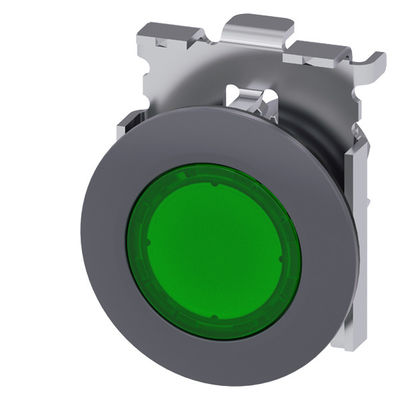 Vergrendelde montage PLC 3SU1061-0JB20-0AA0 Groen SIRIUS ACT Pushbutton Metal Matt Verlicht