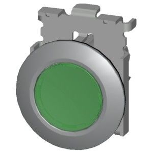 Vergrendelde montage PLC 3SU1061-0JB20-0AA0 Groen SIRIUS ACT Pushbutton Metal Matt Verlicht