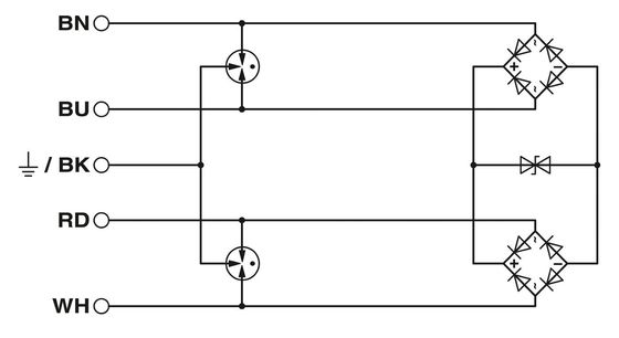 Bescherming voor 24 V gelijkstroom 2800036 S-PT-4-EX-24DC-overspanningsbeschermer
