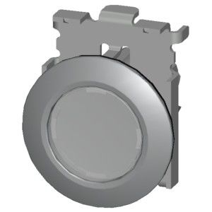Metalen mat licht plat knop en bezel helder SIRIUS ACT Pushbutton ingedrukt montage