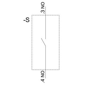 Zwarte platte knop van kunststof 3SU1100-0AB10-1BA0 Momentane schroefterminalknop