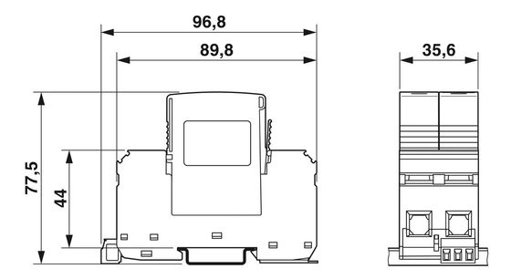 2800186 VAL-MS-T1/T2 335/12.5/1 1-FM Klasse 1/2 Bliksem-/overspanningsbeschermer Nummer van paal 4