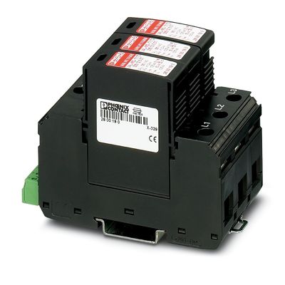 VAL-MS-T1/T2 335/12.5/3 0-FM Klasse 1/2 Bliksem/overspanning beschermer voor 5V-250V AC 4 Pole