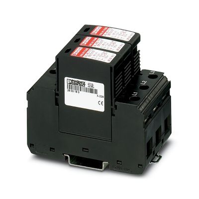 4 pool 2800189 VAL-MS-T1/T2 335/12.5/3 0 Klasse 1/2 Bliksem/overspanning beschermer voor 380V