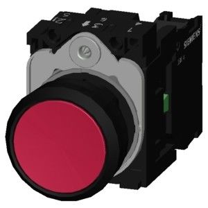 3SU1100-0AB20-1BA0 Niet-verlichtte platte knop van kunststof