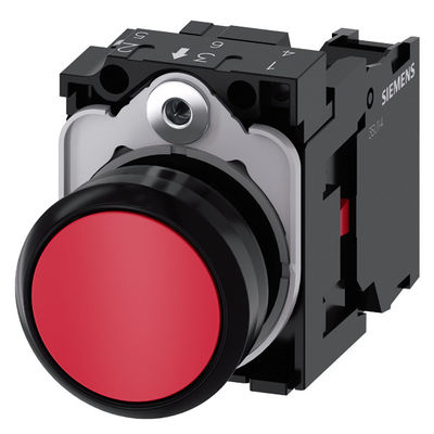 3SU1100-0AB20-1CA0 SIRIUS ACT Complete eenheid Drukknop Plastic platte rode schroefaansluiting