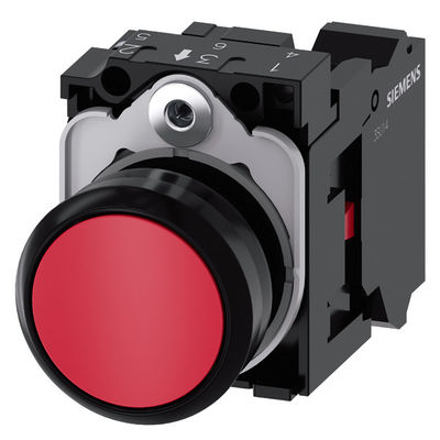 Rood Plastic Flat Onverlicht Momentary Button 3SU1100-0AB20-3CA0 Complete Unit Push Button