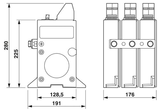 380V Nominale Spanning 4 Pool 2800531 PWT 100-800AC-FM Klasse 1/2 Bliksem/overspanning
