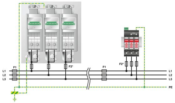 380V Nominale Spanning 4 Pool 2800531 PWT 100-800AC-FM Klasse 1/2 Bliksem/overspanning